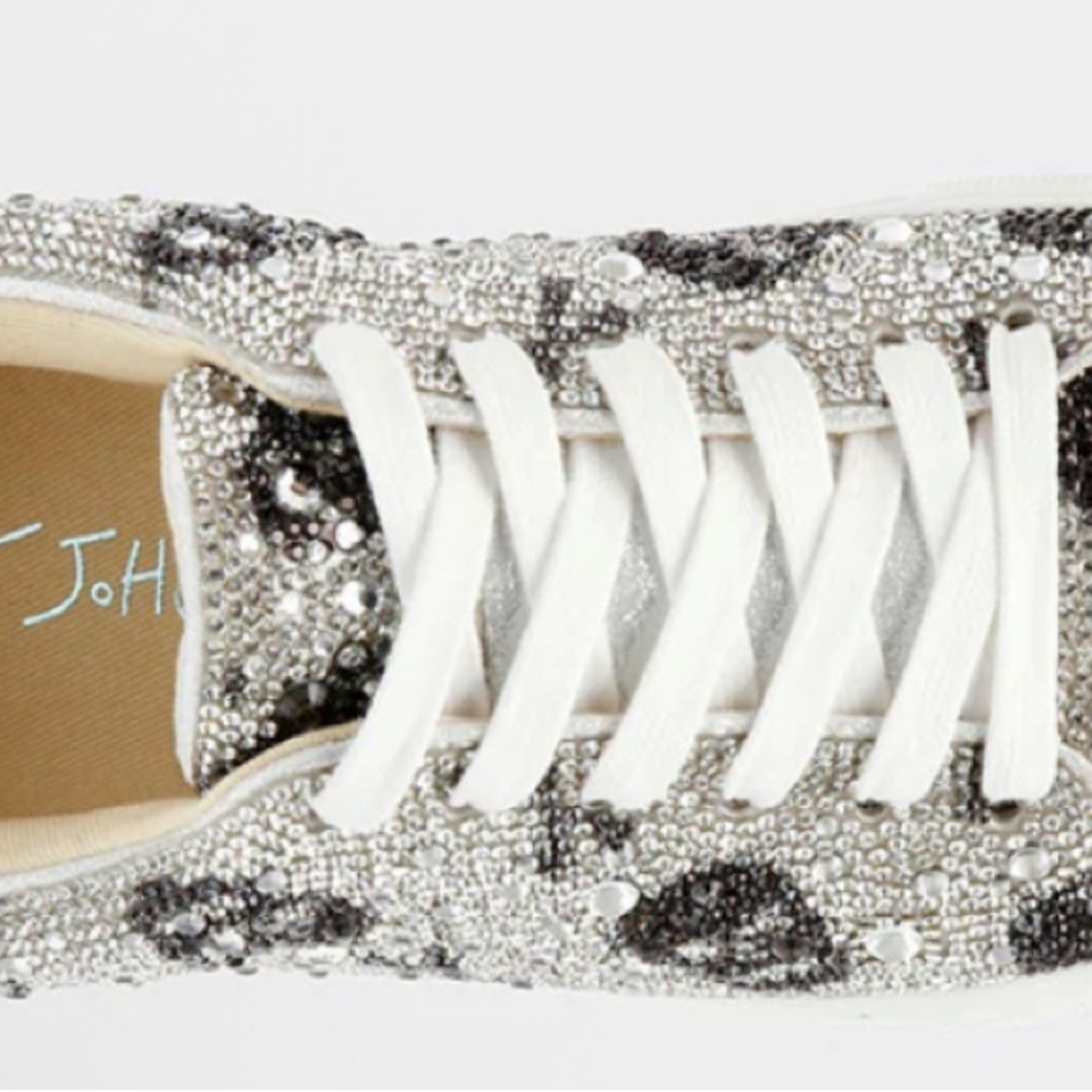 Betsey Johnson Women's Glitter Skull Sneakers - Picture 4 of 9